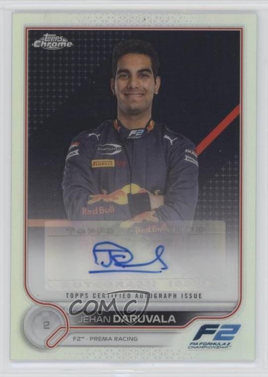 2022 Topps Chrome Formula 1 Auto Jehan Daruvala #CAC-JD Auto 4m4