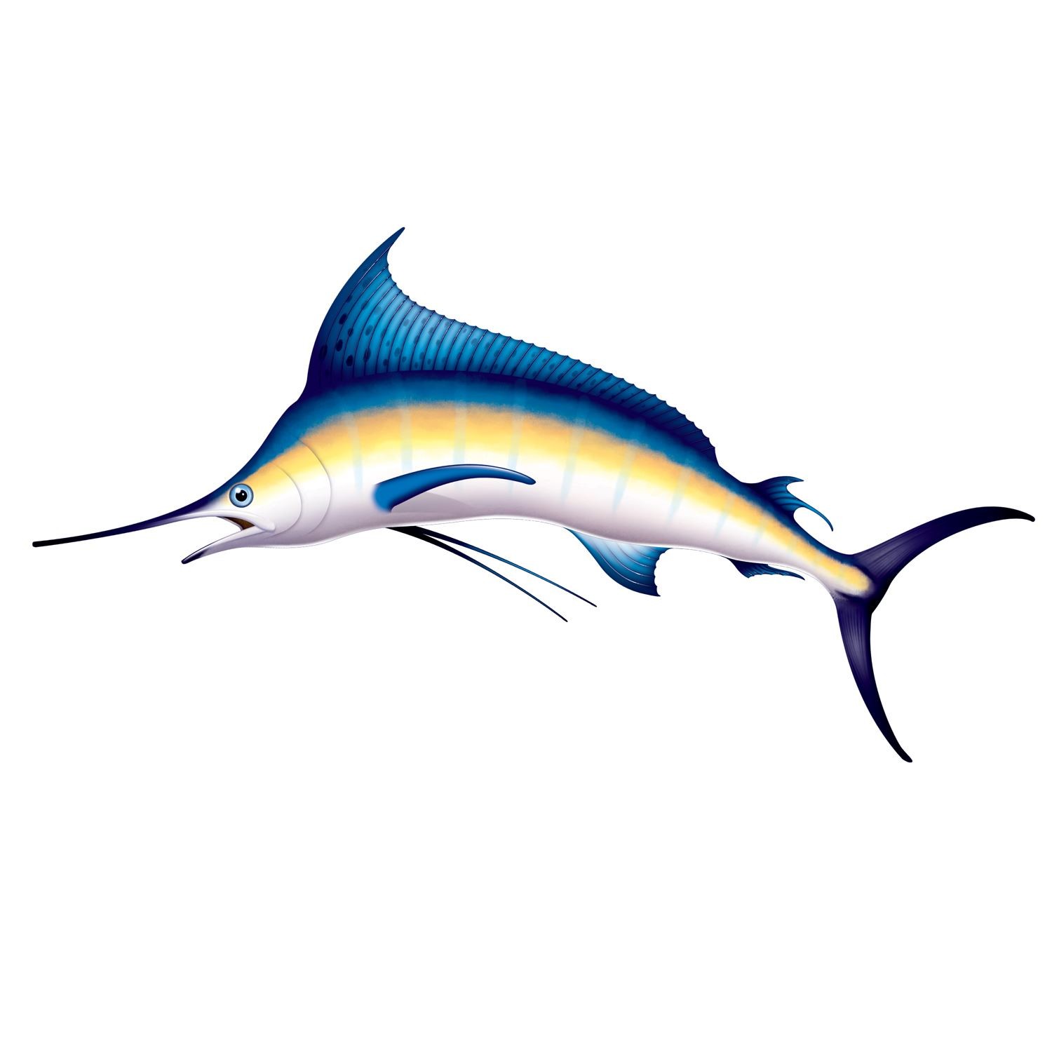 Beistle Giant Marlin Party Prop for Luau and Tropical Themed Decorations