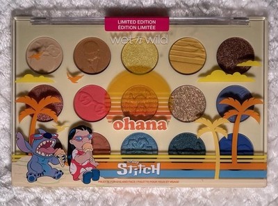 wet n wild Disney Stitch Ohana Eye & Face Palette Matte Shimmer Glitter 0.69 oz