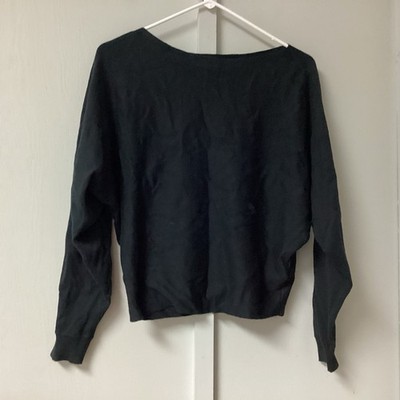 Lauren Ralph Lauren Top Women s Size XS  Black Dolman Sleeve Asymmetrical Knit