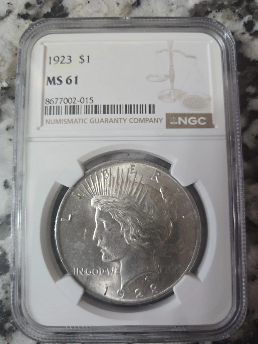 MS 61 Graded 1923 Year Peace Dollars (1921-1935) for sale | eBay