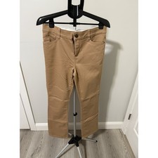 Liz Claiborne Womens Sara Bootcut Midrise Khaki Pants Size 10