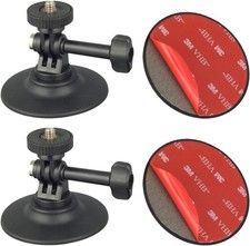 2Pack Flexible Adhesive Mount Kit Helmet Camera Mount for insta360 X3 X4 GO One