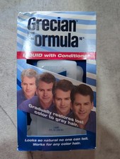 Grecian Formula Liquid w/ Conditioner Restores Lost Color To Gray Hair 8 oz