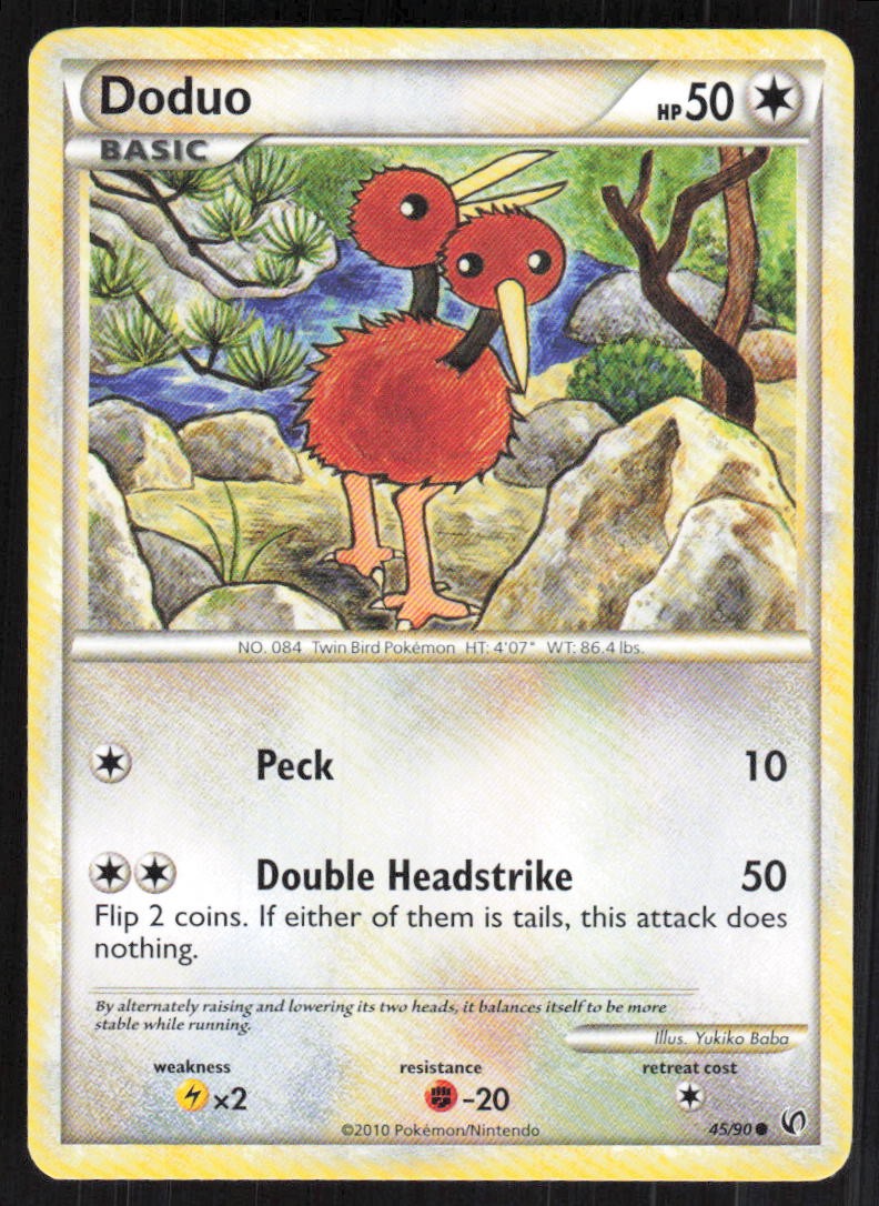 Doduo 45/90 LP Undaunted Pokemon Card