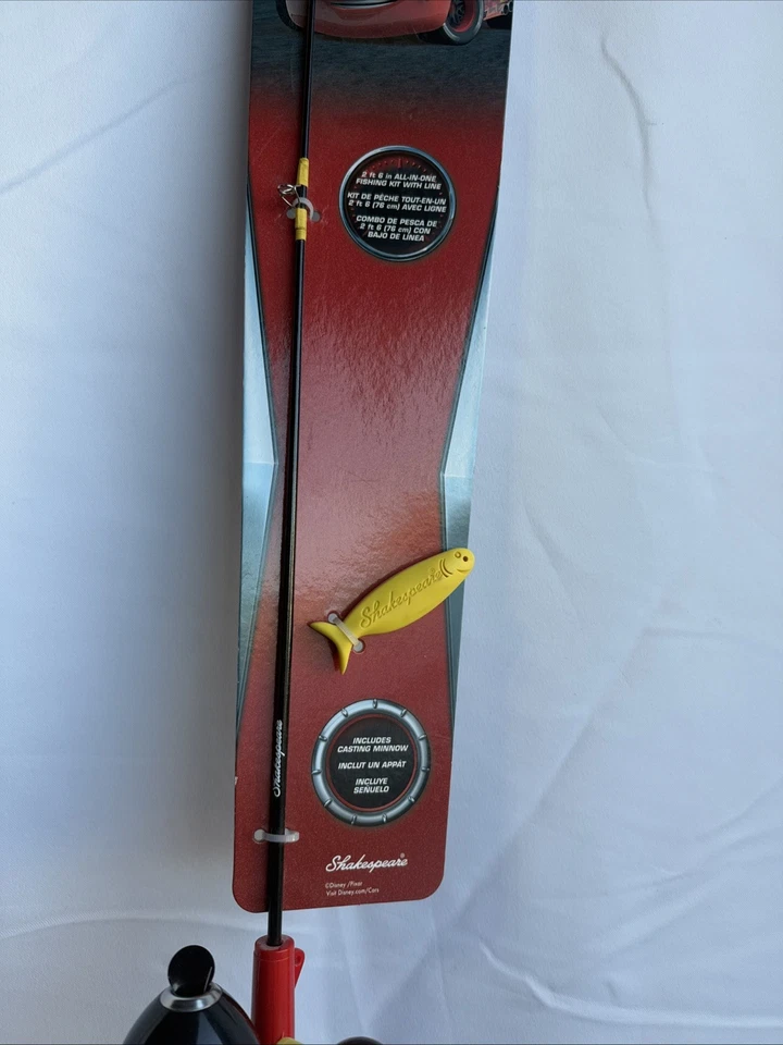 Shakespeare Disney Fishing Rod & Reel Combo Kid's Pixar Cars NWT - Image 3 of 4