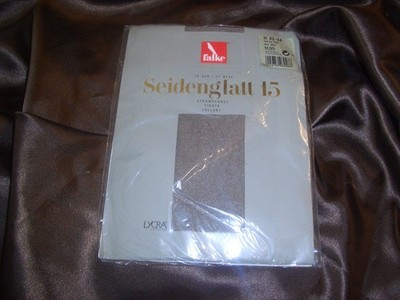 Edle FALKE Seidenglatt 15 DEN glänzende Nylons Strumpfhose Gr. 42-44 MODA OVP