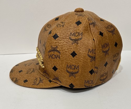 Seltene exklusive MCM München Cognac Visetos Nieten Cap Mütze Gr. M (58,5 cm) Japan - Bild 4 von 9