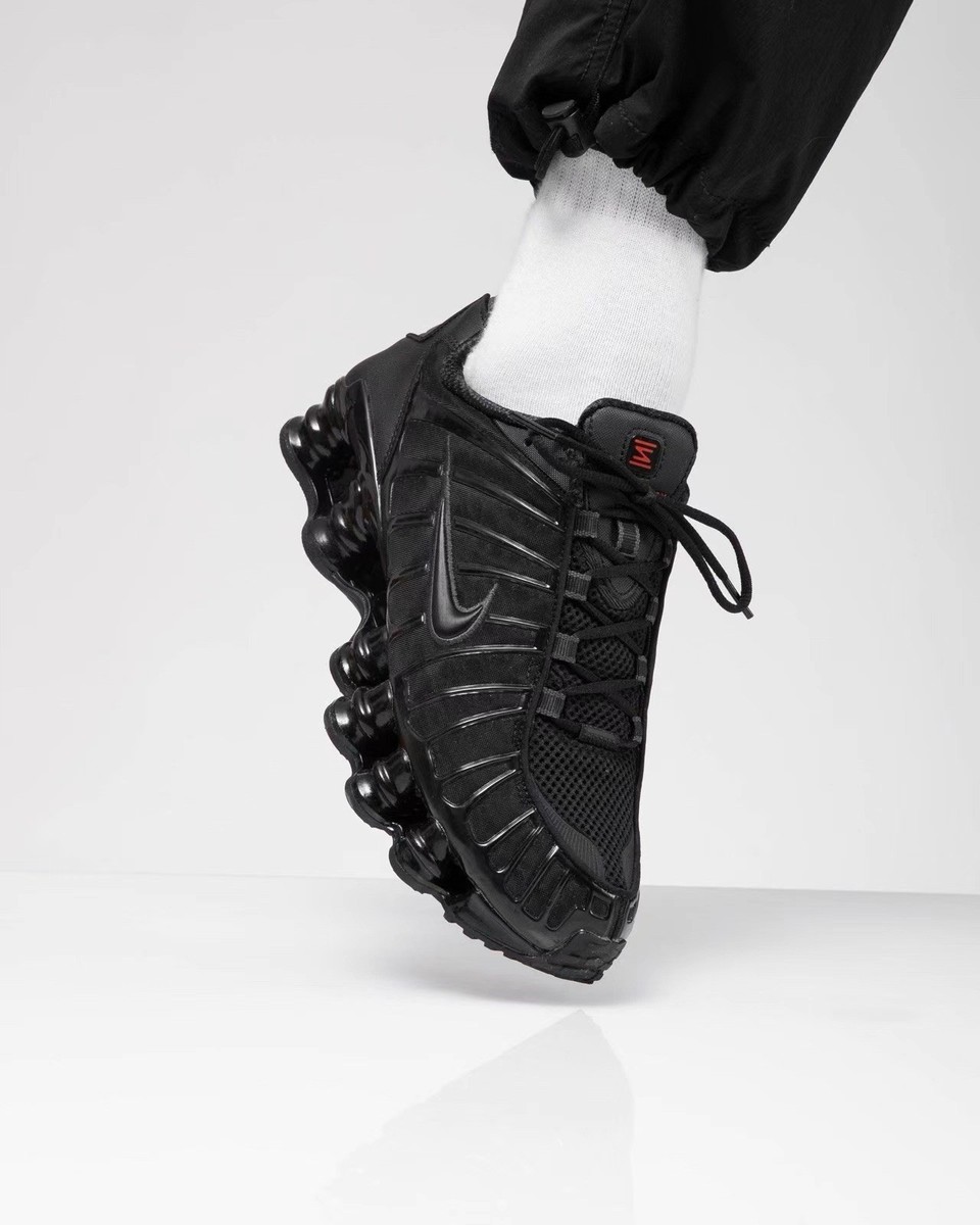 靴 nike shox tl black 28.5 Nike Shox TL AV3595-002 Black/Metallic Hematite/Max Orange