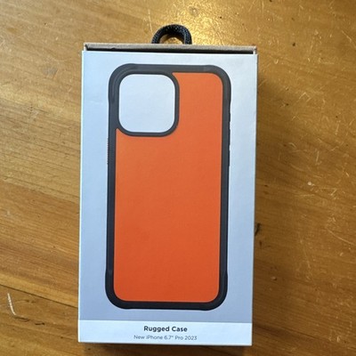 NOMAD iPhone 15 Max Orange Rugged Case