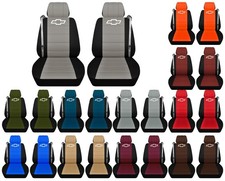Front Set Seat Covers Fits 1999 To 2006 Chevy Silverado Truck With Design