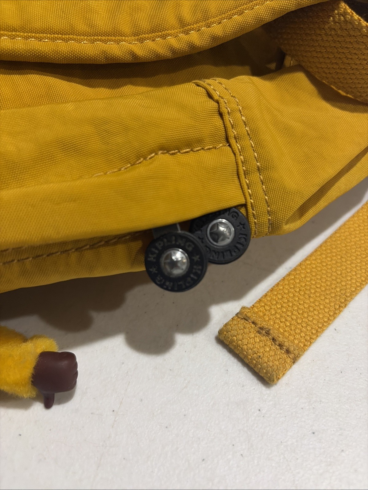 Kipling Back Pack Live Light Monkey Yellow 14” - image 11