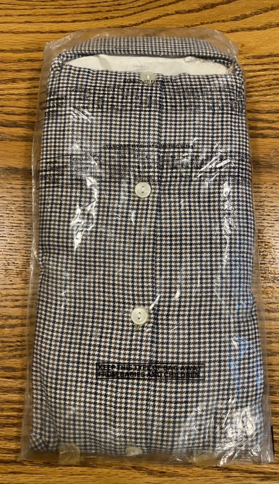 Vintage Bonart check shirt size 15 neck, 40 chest, NEW in packet - Image 2 of 4