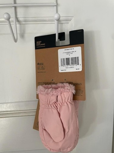 The North Face Girls Mossbud Swirl Mitt Winter Gloves Size Small New With Tags - Picture 2 of 4