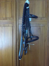 New Brown Gatsby Raised English Cob Bridle Headstall Havana with reins