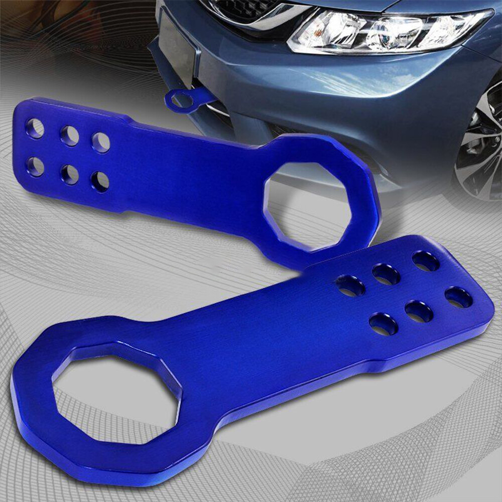 Universal Blue Front Anodized Billet Aluminum Racing Towing Hook Tow