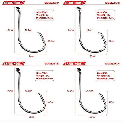 100pcs Circle Fishing Hooks Sea Fishing Offset Sport Circle Bait Fishhooks - Picture 12 of 12