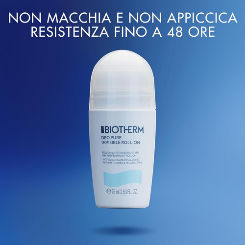 Biotherm Deo Pure Invisible Roll-On, Deodorante Roll-On Antitraspirante, Efficac - Foto 3 di 12