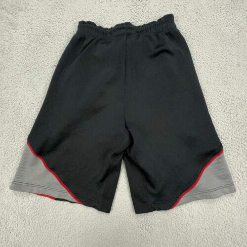 Air Jordan Shorts Adult Small Black Red NIKE Basketball Pockets Poly Bulls Baggy - Picture 6 of 15