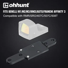 ohhunt Red Dot Mount Plate fits Benelli M1/M2/M3/Vinci/Auto/Franchi Affinity 3