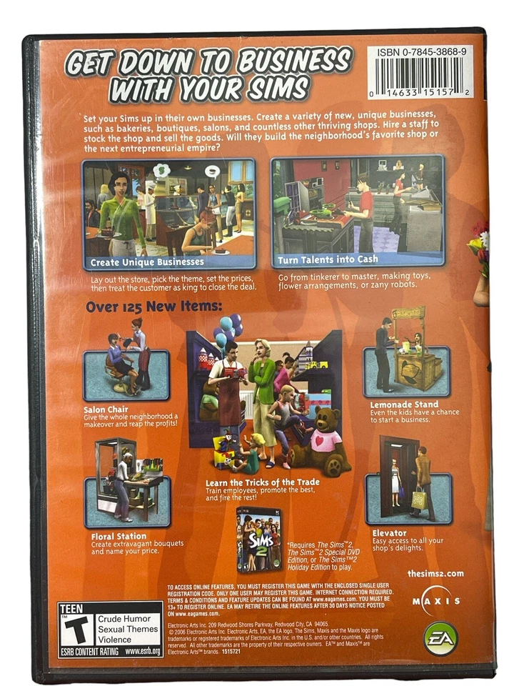 The Sims 2 PC Expansion Packs CD-ROM Games Bundle -- Lot Of 6! GUC - Image 3 of 4