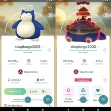 Pokémon Shiny Gigantamax Snorlax ---1mill Star-d