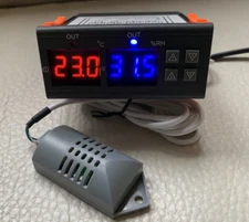 Electronic Humidistat Control switch Relative Humidity Hygrometer Buzzer Alarm