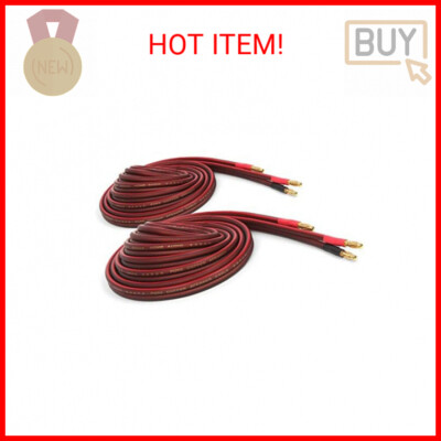 Micca 14 Gauge Pure Copper Speaker Wire, 12 Feet (4 Meters 13.1ft Actual), 2 Pac