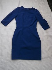 B          H & M     size 8    ROYAL  BLUE  JERSEY  BODYCON DRESS     3/4 sleeve