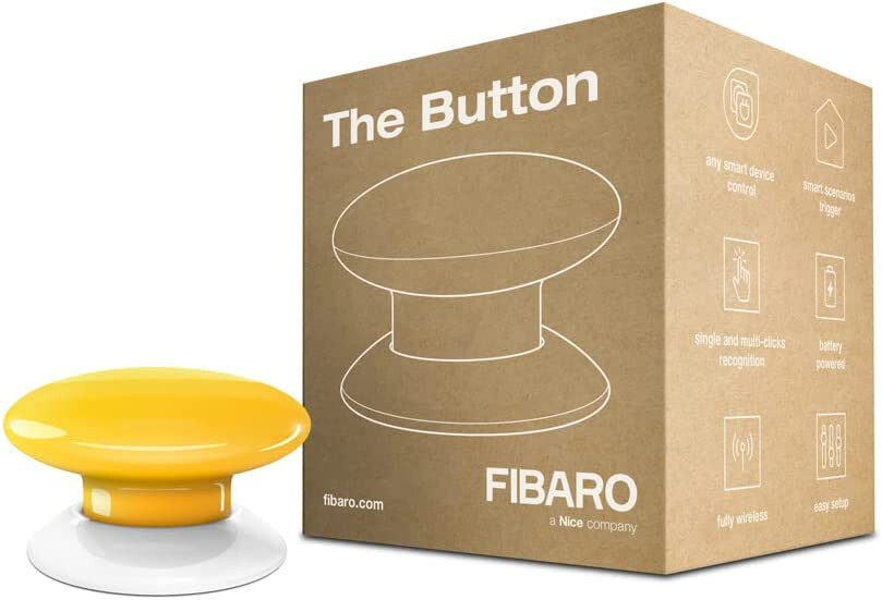 FIBARO FGPB-101-4 Il Tasto Giallo: Controller Scena Z-Wave per la Casa