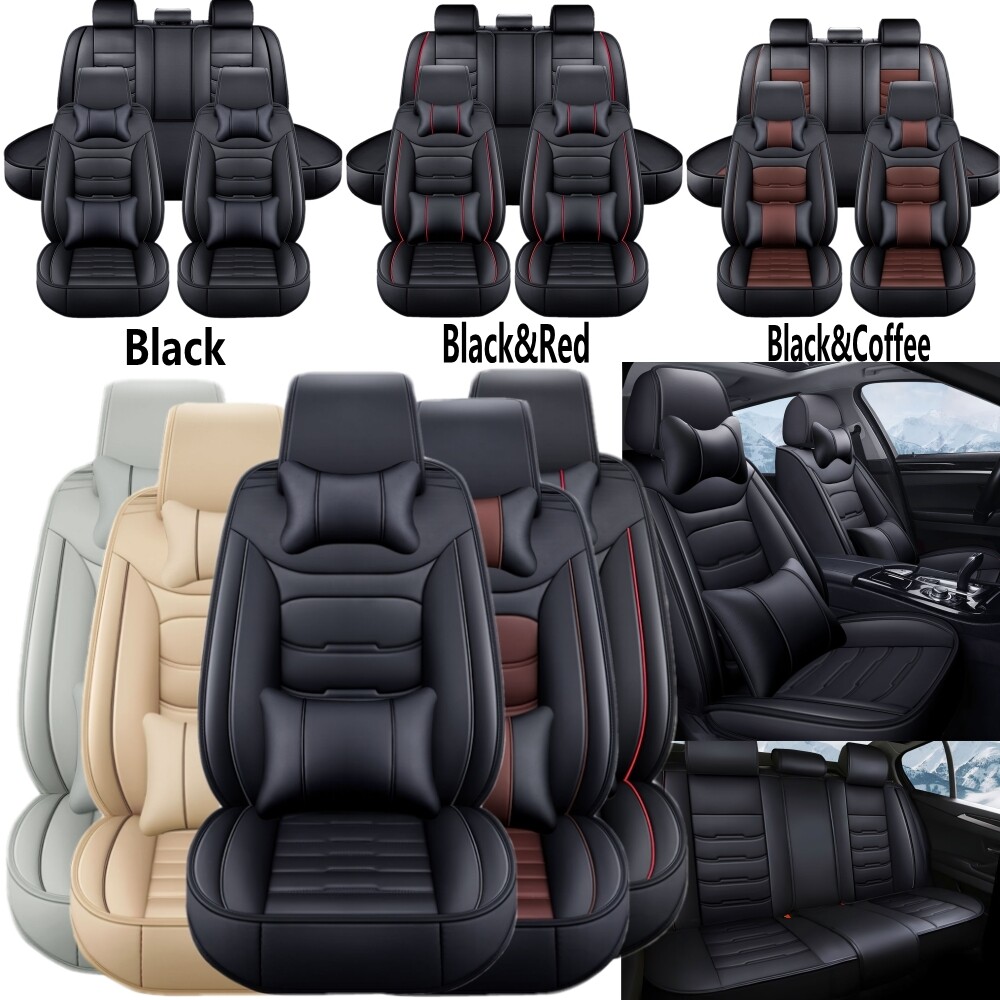 For Ford Escape Car Seat Covers Faux Leather Front Rear Back Protectors Cushion