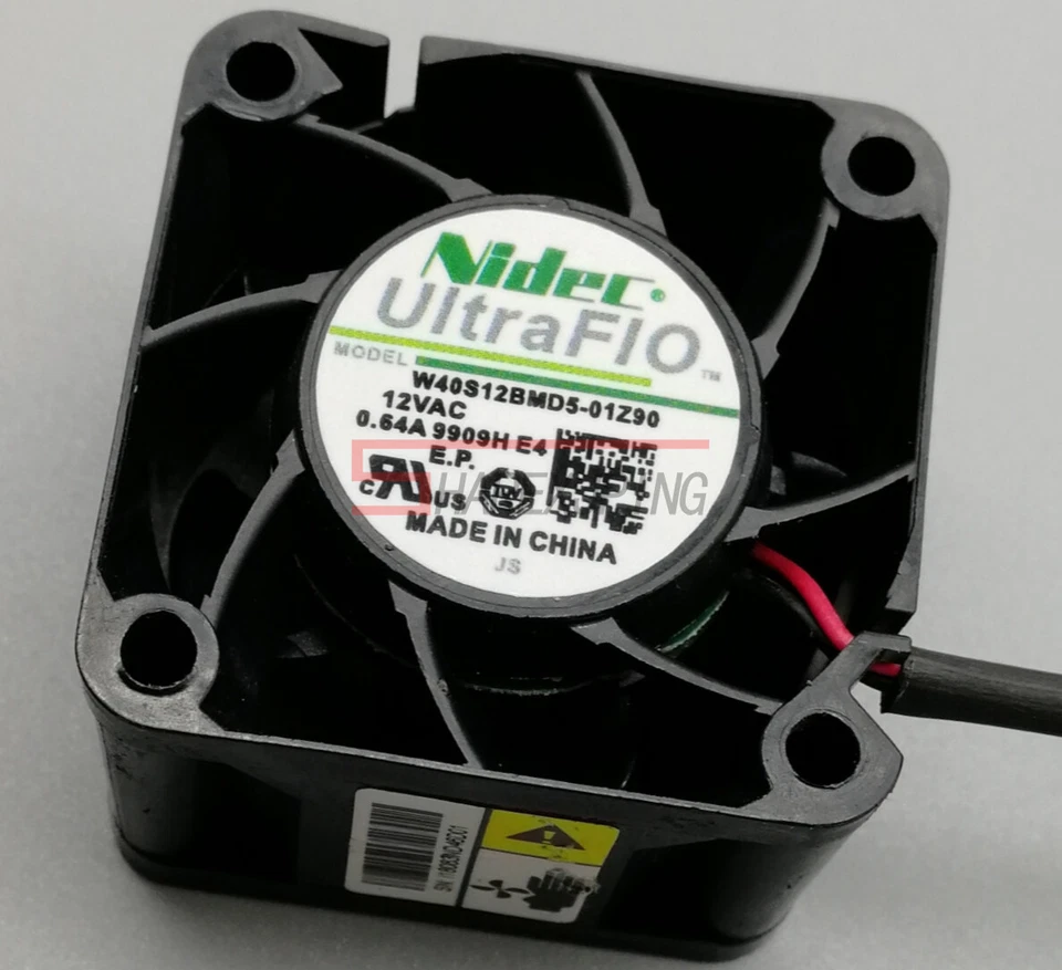 One New Nidec W40S12BMD5-01Z90 4028 4CM 12V 0.64A 2-pin cooling fan - Image 2 of 3