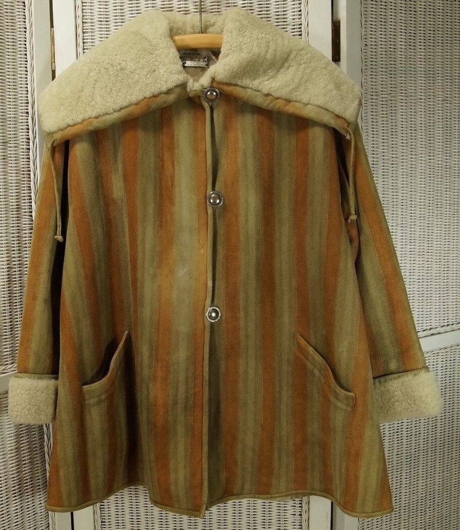 FENDISSIME Vintage Shearling Coat EU42 L Fendi Ro… - image 1