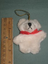 Tiny White Teddy Bear- Plush-3"