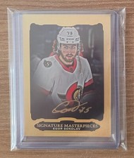 Egor Sokolov 22-23 UD Upper Deck Ultimate Signature Masterpieces Gold Auto