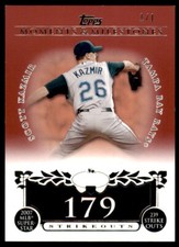 2008 Topps Moments & Milestones RED Scott Kazmir 1/1 Devil Rays #107-228