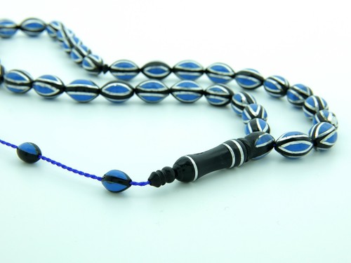 Big Tibet silver inlay Kuka tree 33 beads Islamic Prayer Beads Misbaha 201264 - Picture 6 of 10