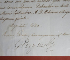 King George III Letter Signed - To Ferdinand IV - Announces Death of His Brother