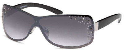 Sonnenbrille Damenbrille mit Strasssteinen Brille Monoglas Trendy A60013