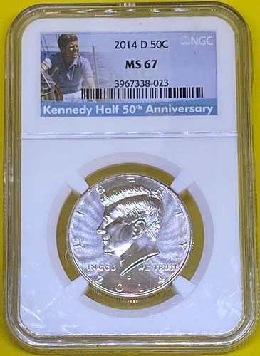 2014 D  Kennedy Half Dollar NGC MS67