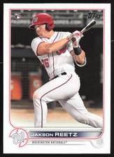 2022 Topps Jakson Reetz #61 Rookie RC Washington Nationals