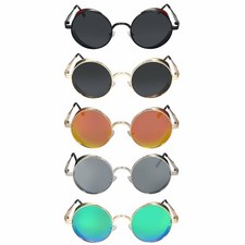 Hippie Retro Vintage John Lennon Sunglasses Unisex Round Steampunk Eye Glasses
