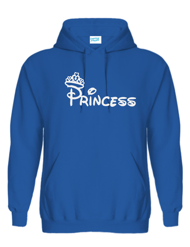 Princess Slogan Unisex Printed Hooded Sweatshirt - Picture 7 of 16