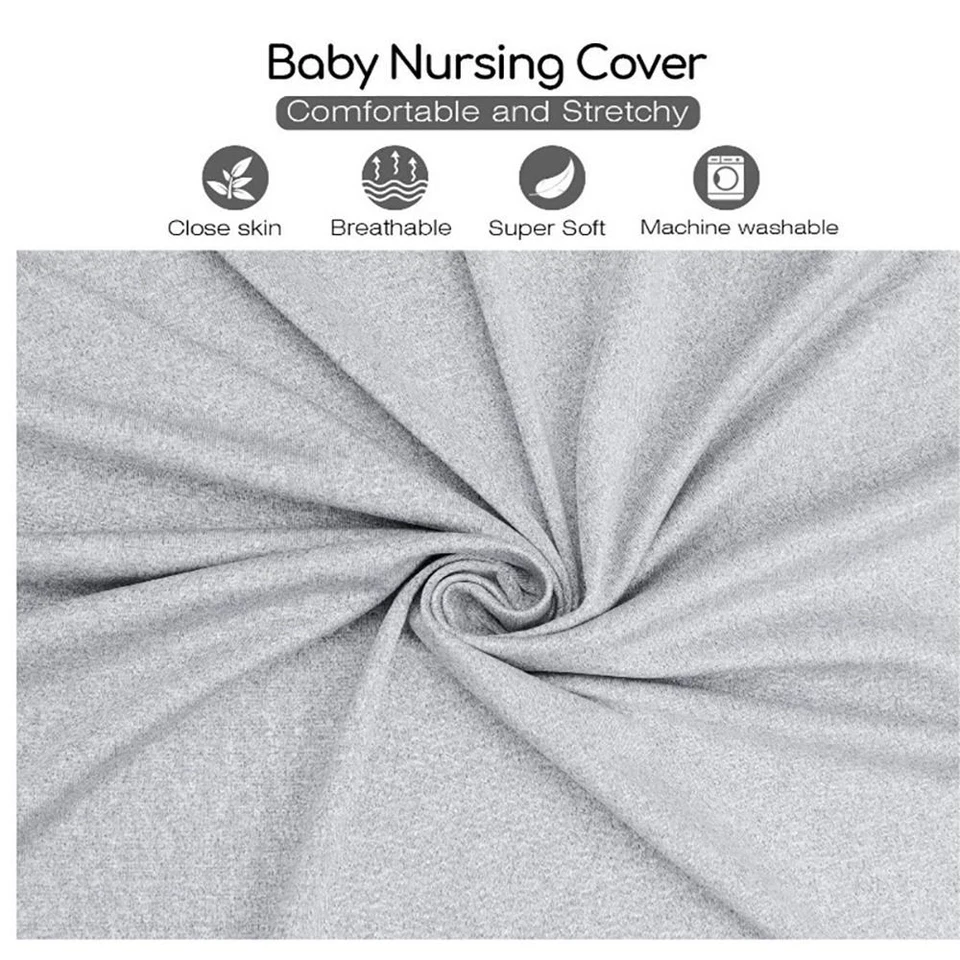 Multi-functional Baby Nursing Poncho Muslin Fabric Breastfeeding Cover  Women - image 3 of 4