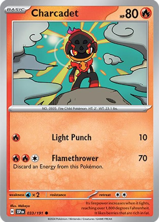 Pokemon Charcadet (33/256) Surging Sparks NM