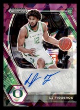 2021-22 Panini Prizm Draft Picks AUTO Prizms Purple Ice #28 LJ Figueroa /99