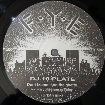 DJ 10 Plate Dont Blame It On The Ghetto Vinyl Single 12inch F.Y.E