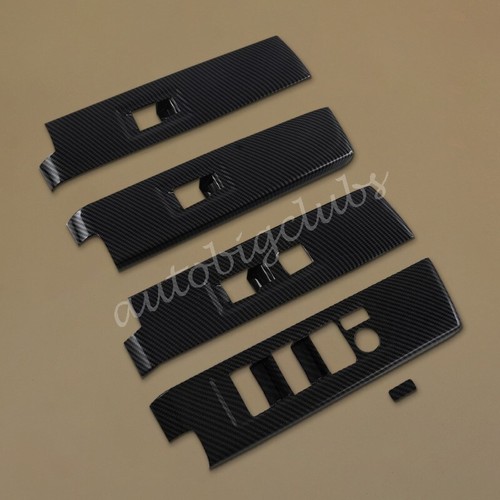 For Toyota Tundra 2022-2023 Carbon Fiber Window Switch Cover Trims Accessories - Picture 5 of 6