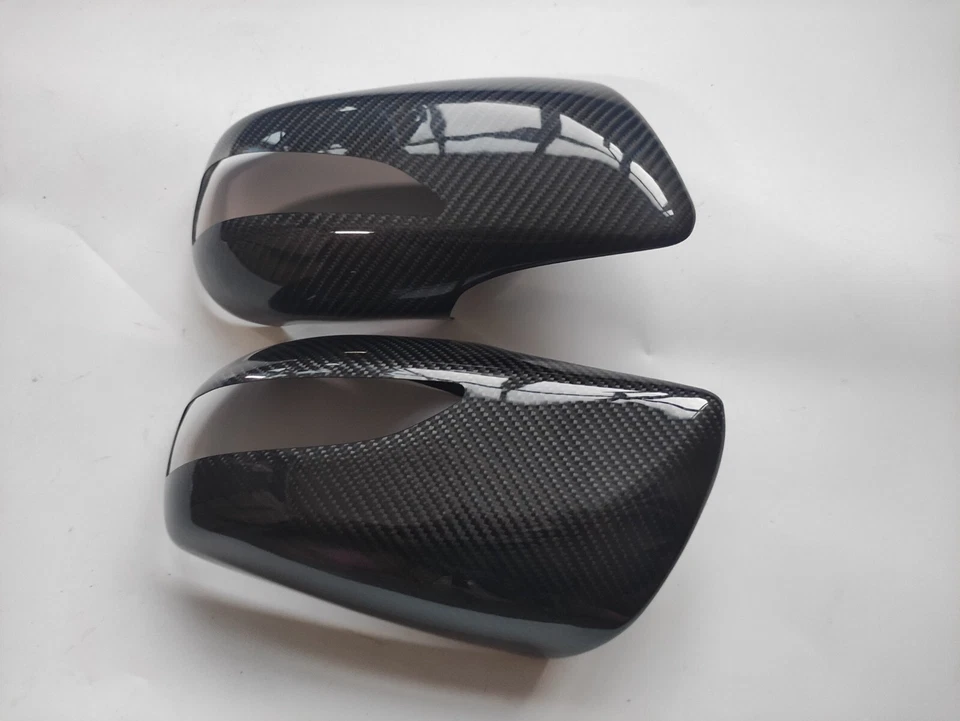 Carbon Fiber Tape-on Mirror Covers for 2009-2016 Hyundai Genesis Coupe 2014 2015 — 第 2/3 张图片