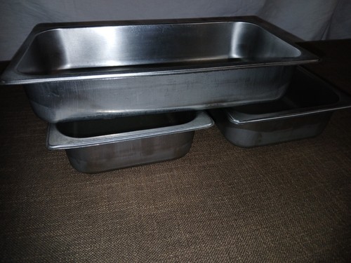 3 Stück GN Einsätze 1/3 60 mm Gastronormeinsätze für Bain Marie - 第 1/5 張圖片